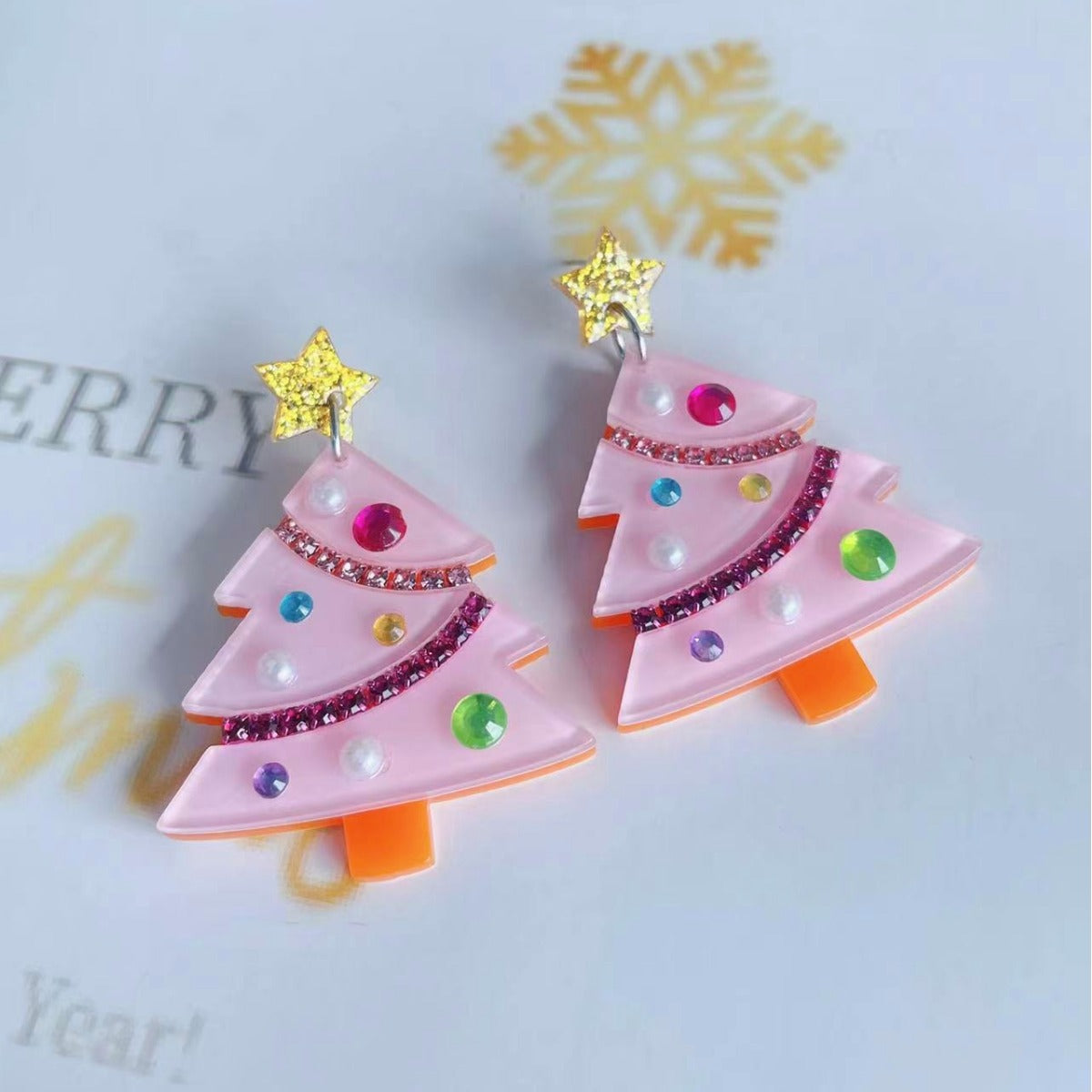 Wholesale Christmas Acrylic Earrings  Holiday  Earrings